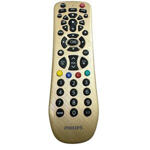 Gold‎ Philips Universal Remote 4 Device Luxury Control TV Brushed